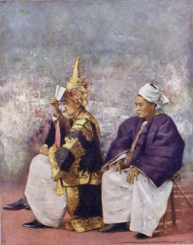 Shan Chiefs ser på Durbar av Mortimer Ludington Menpes