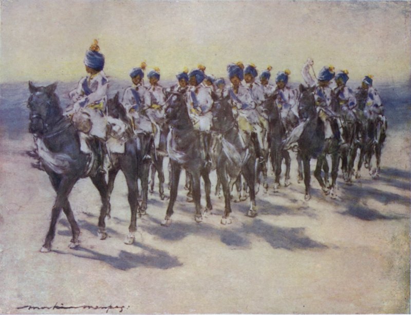 Imperial Cadet Corps på Durbar av Mortimer Ludington Menpes