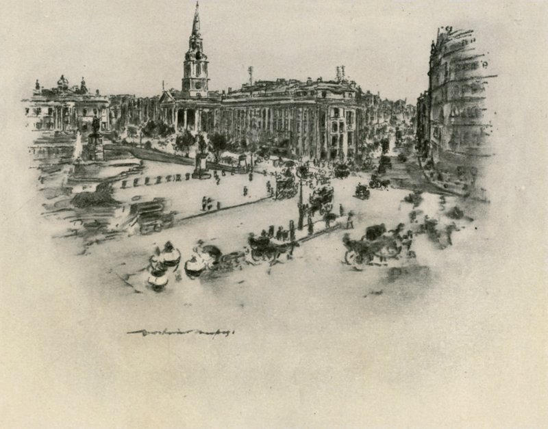 Trafalgar Square av Mortimer Ludington Menpes