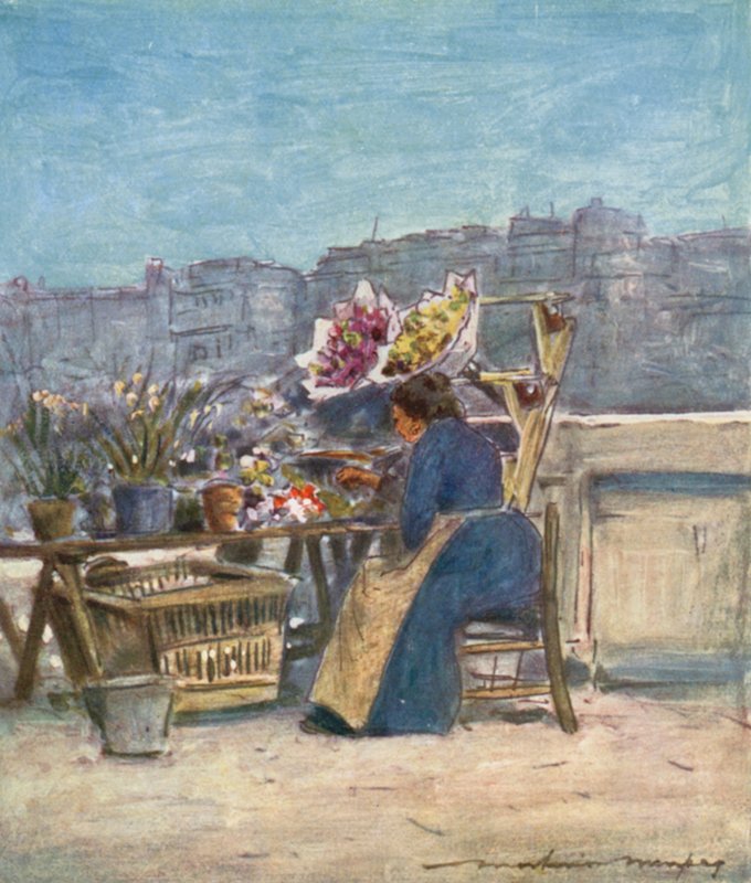En blomsterbod av Mortimer Ludington Menpes