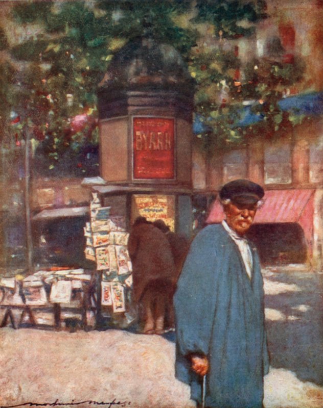 En kiosk på Boulevarden av Mortimer Ludington Menpes