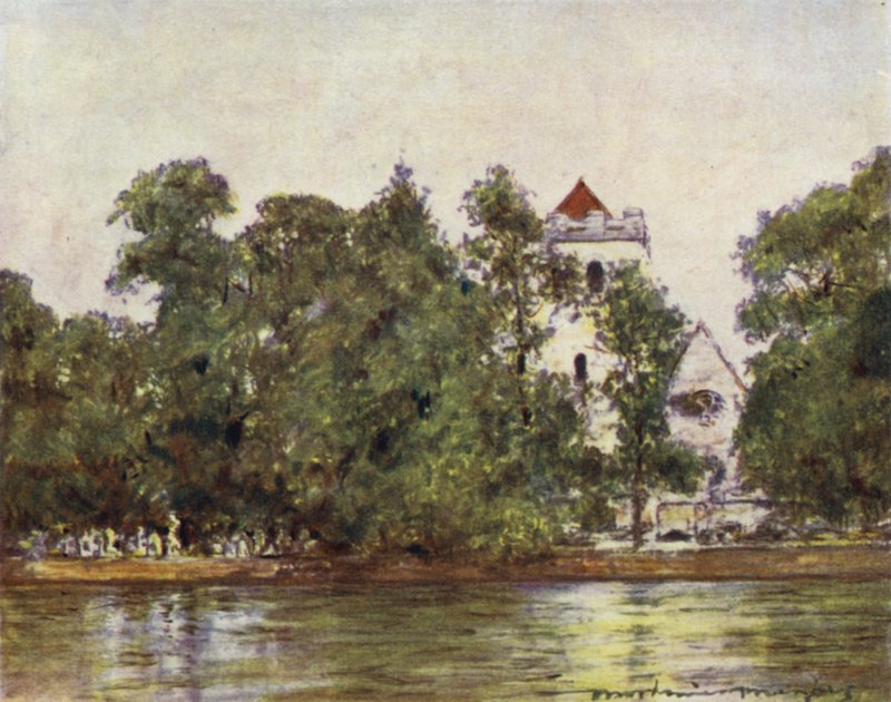 Bisham kirke av Mortimer Ludington Menpes