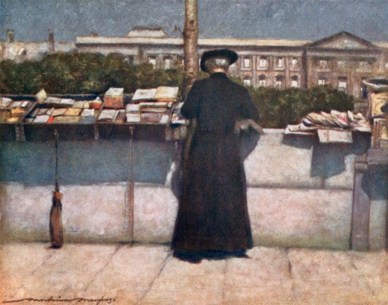 Bokstall på Seinen av Mortimer Ludington Menpes