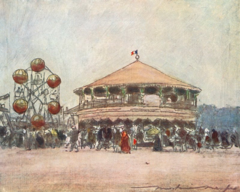 Fest i nærheten av Hotel Des Invalides av Mortimer Ludington Menpes