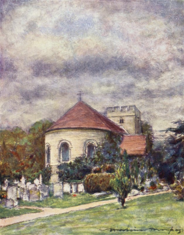 Goring kirke av Mortimer Ludington Menpes
