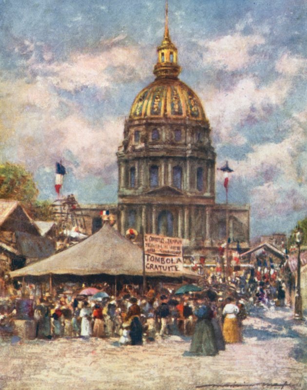 Hotel Des Invalides i Fete av Mortimer Ludington Menpes