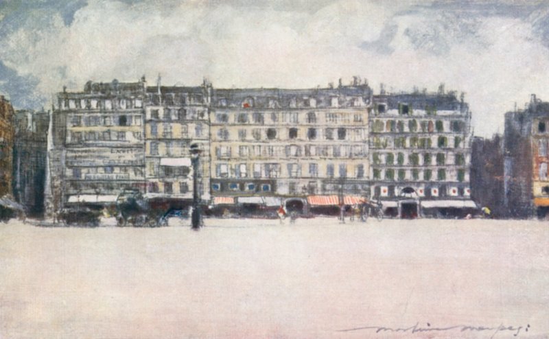 På torget til Hotel De Ville av Mortimer Ludington Menpes