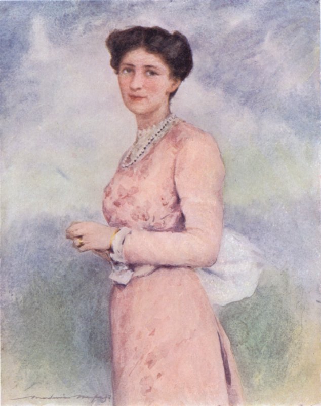 Lady Curzon (farge litho) av Mortimer Ludington Menpes