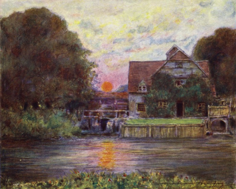 Mapledurham Mill av Mortimer Ludington Menpes