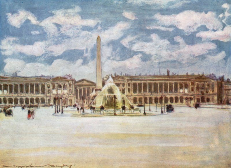Place de la Concorde av Mortimer Ludington Menpes