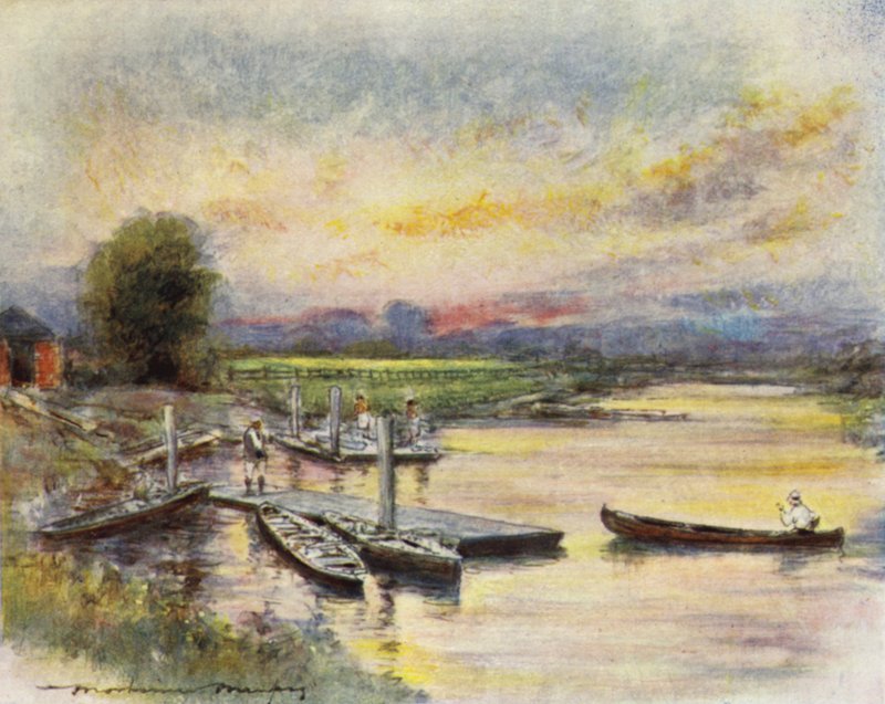 Radley College båthus av Mortimer Ludington Menpes