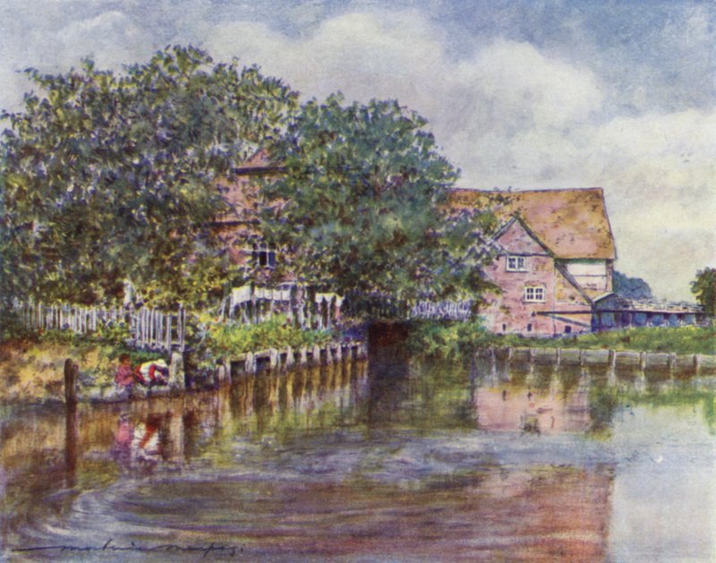 Streatley Mill av Mortimer Ludington Menpes