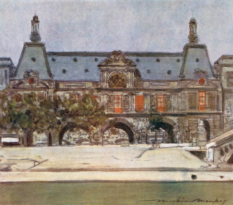 Louvre av Mortimer Ludington Menpes