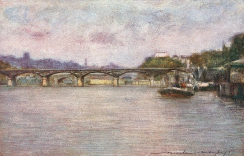 Pont des Arts (sen ettermiddag) av Mortimer Ludington Menpes