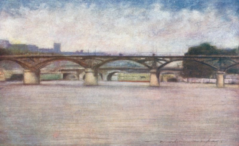 Pont des Arts av Mortimer Ludington Menpes