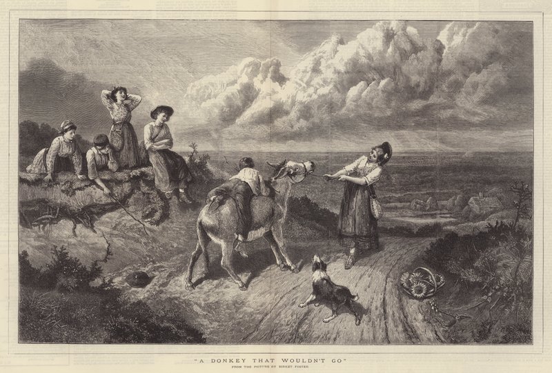 Et esel som ikke ville gå av Myles Birket Foster