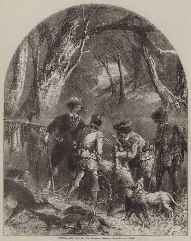 Skogbrukere med Spill til julebanketten av Myles Birket Foster