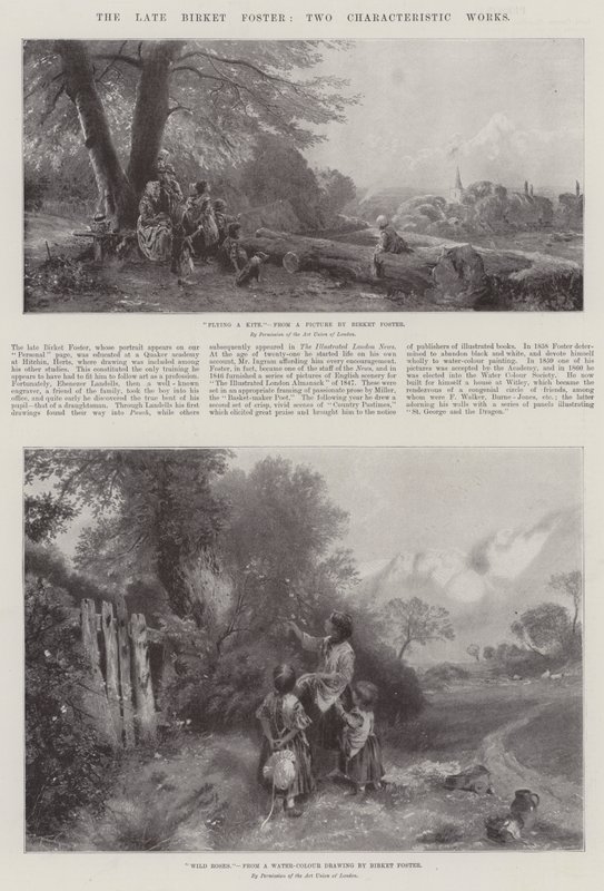Avdøde Birket Foster, To karakteristiske verk av Myles Birket Foster