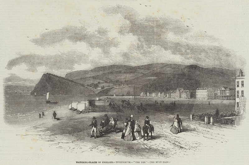 Vannsteder i England, Teignmouth, The Den av Myles Birket Foster
