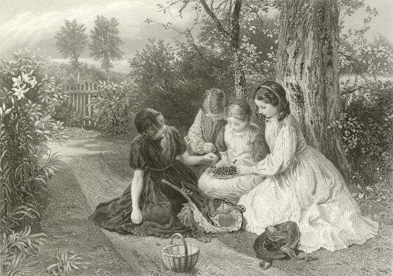 En fest med kirsebær av Myles Birket Foster