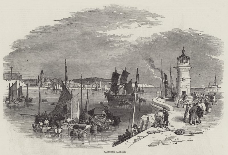 Ramsgate havn av Myles Birket Foster