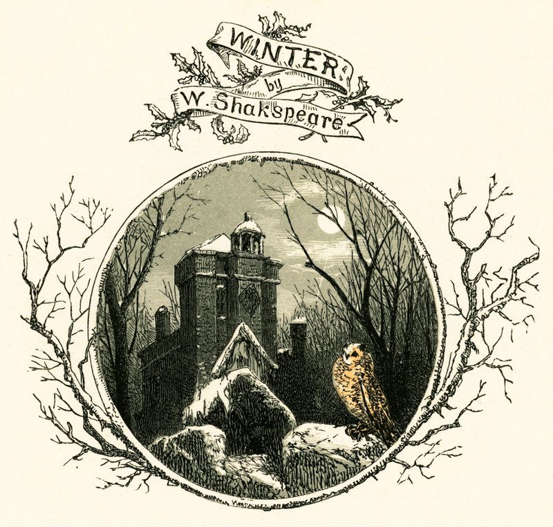 Winter av William Shakespeare av Myles Birket Foster