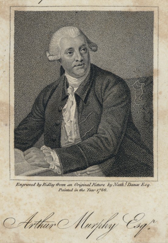 Arthur Murphy , irsk forfatter (gravering) av Nathaniel (after) Dance Holland