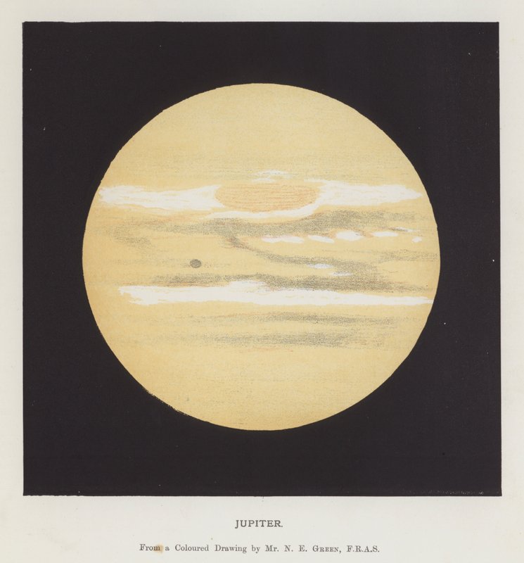 Jupiter (farge litho) av Nathaniel Everett Green