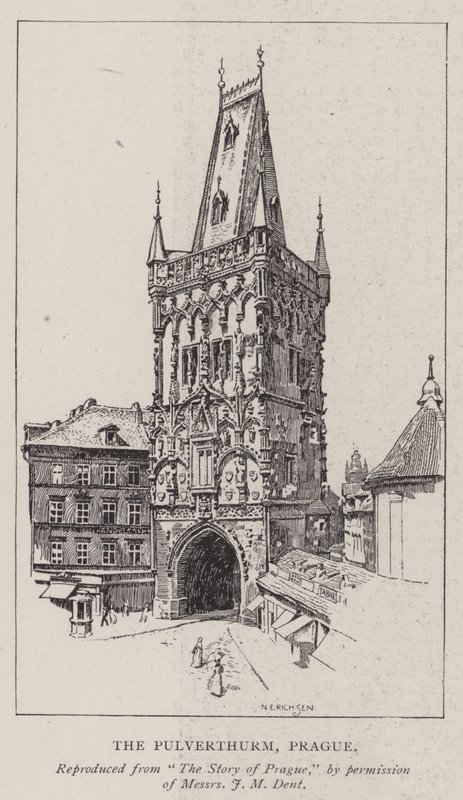 The Pulverthurm, Praha av Nelly Erichsen