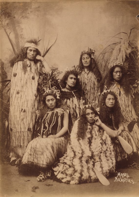 Maori-kvinner fra New Zealand (s/hvitt-bilde) av New Zealand Photographer