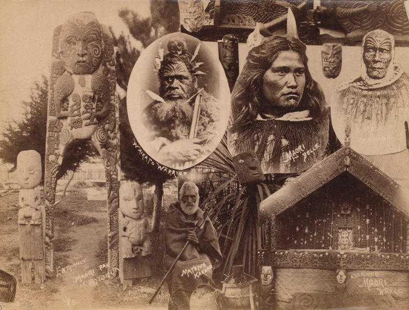 Maorier, New Zealand (s/hvitt bilde) av New Zealand Photographer