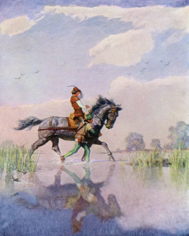 Illustrasjon for The Black Arrow av Robert Louis Stevenson av Newell Convers Wyeth