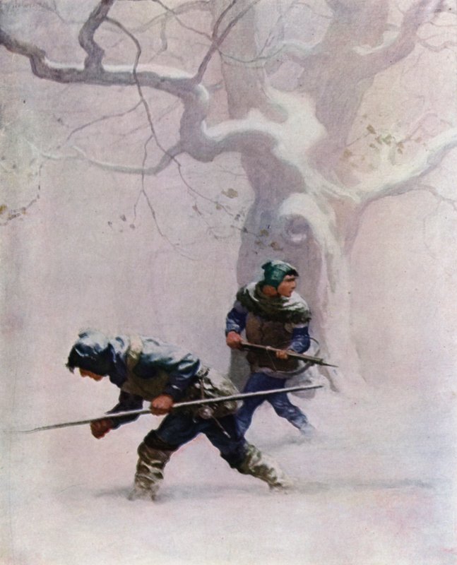 Illustrasjon for The Black Arrow av Robert Louis Stevenson av Newell Convers Wyeth