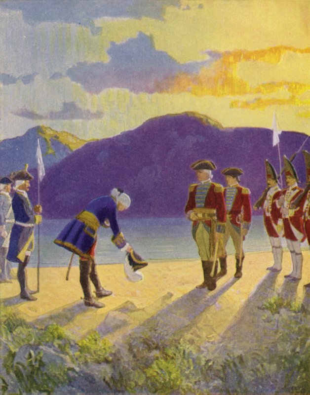 Illustrasjon for The Last of the Mohicans av Newell Convers Wyeth