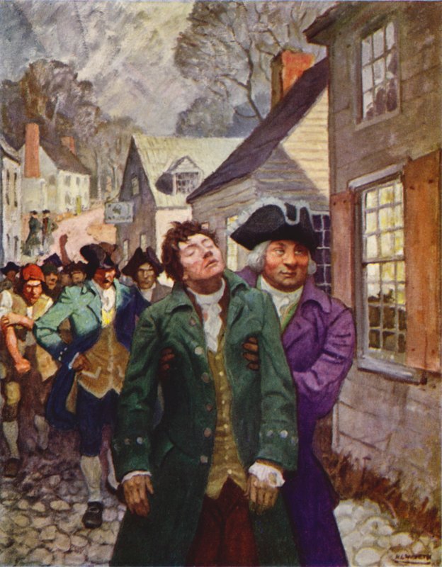 Johnnys nederlag ved kaien av Newell Convers Wyeth