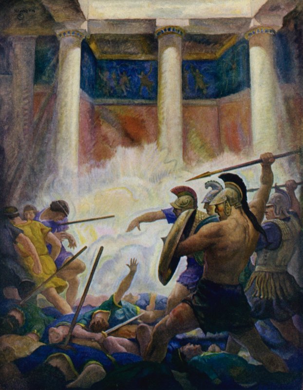 Odyssey: Slaktingen av frierne av Newell Convers Wyeth