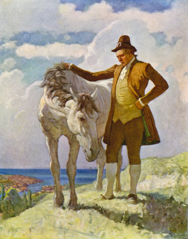 Sir Nat og hesten av Newell Convers Wyeth