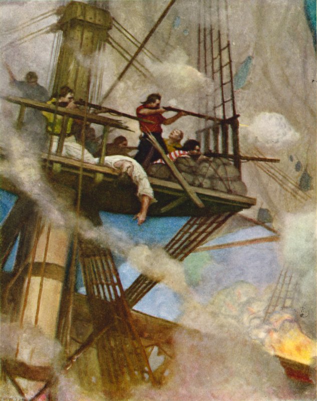 Kampen i forkant-toppen av Newell Convers Wyeth