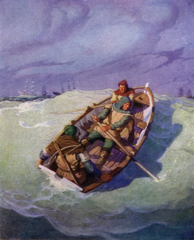 Illustrasjon for The Black Arrow av Robert Louis Stevenson av Newell Convers Wyeth