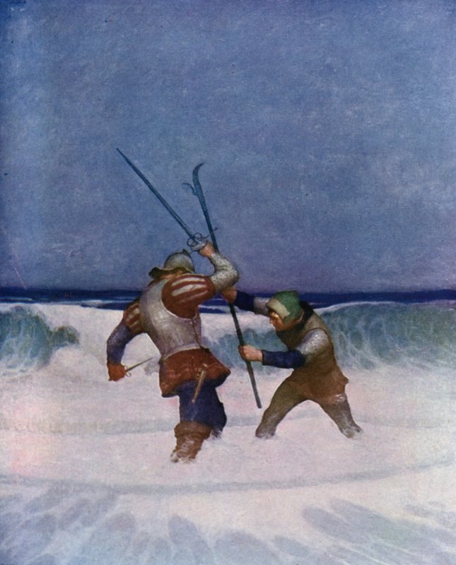 Illustrasjon for The Black Arrow av Robert Louis Stevenson av Newell Convers Wyeth