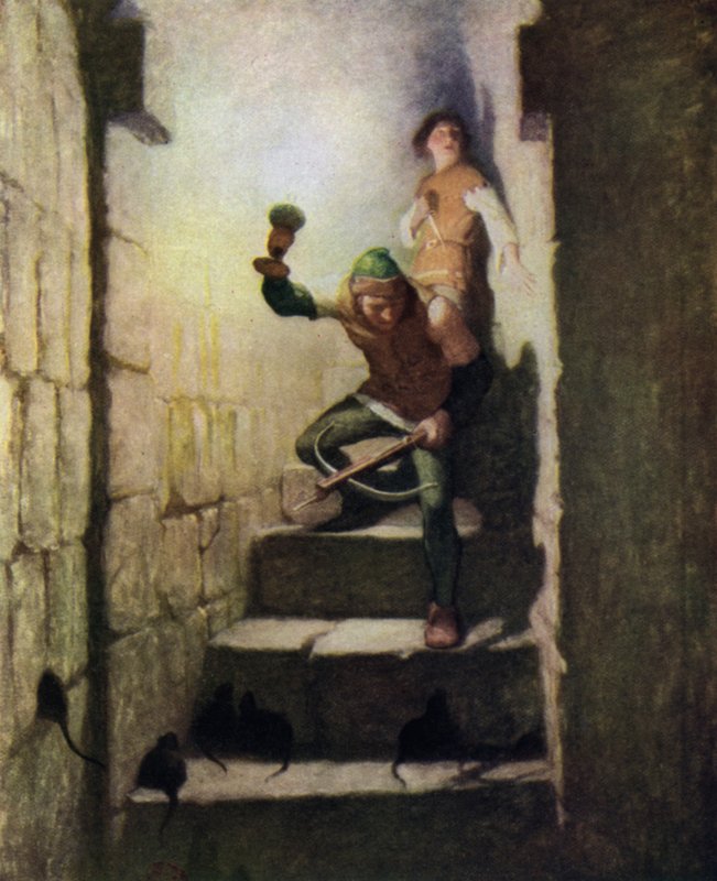 Illustrasjon for The Black Arrow av Robert Louis Stevenson av Newell Convers Wyeth