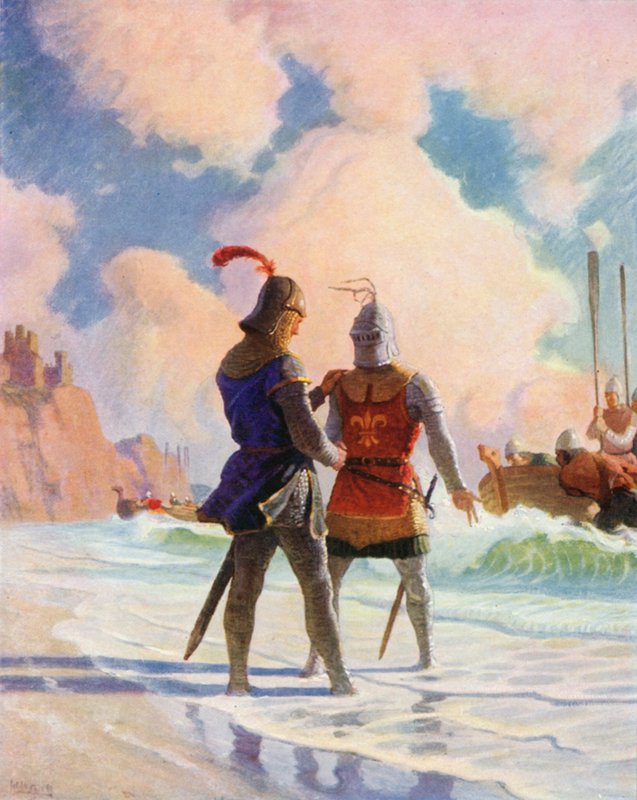 Bruce på stranden av Newell Convers Wyeth