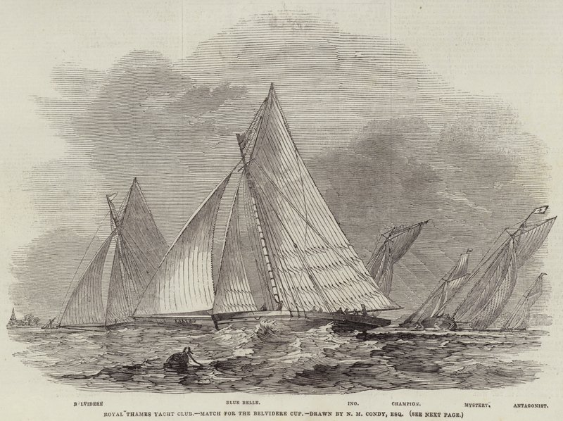Royal Thames Yacht Club, kamp for Belvidere Cup av Nicholas Matthews Condy