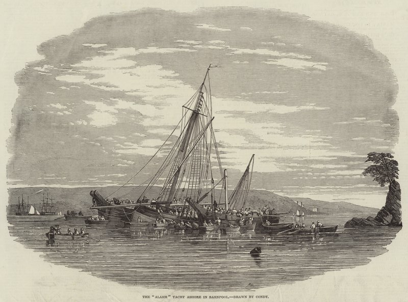 Alarm Yacht i land i Barnpool av Nicholas Matthews Condy