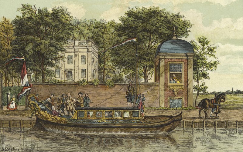En lekter, Nederland, 1700-tallet av Nico Steffelaar