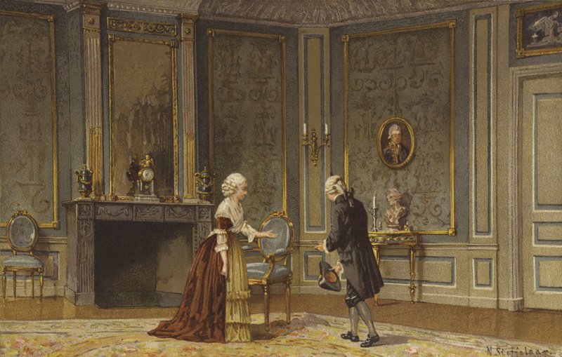 Nederlandsk interiør, c1792 av Nico Steffelaar