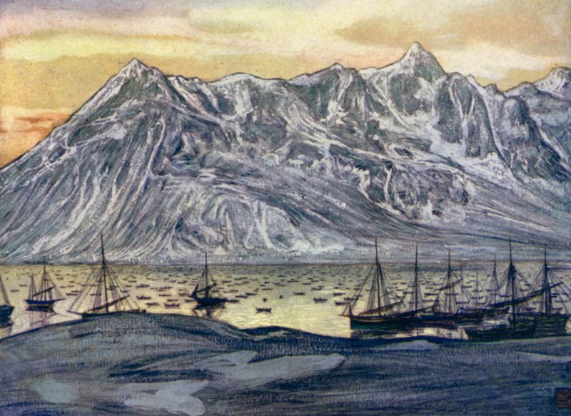 Norge: Fiskebåter ved Lofoten av Nico Jungman