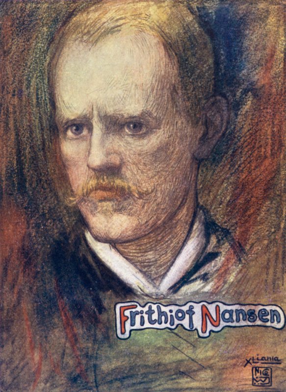 Norway: Fridtjof Nansen (colour litho) av Nico Jungman