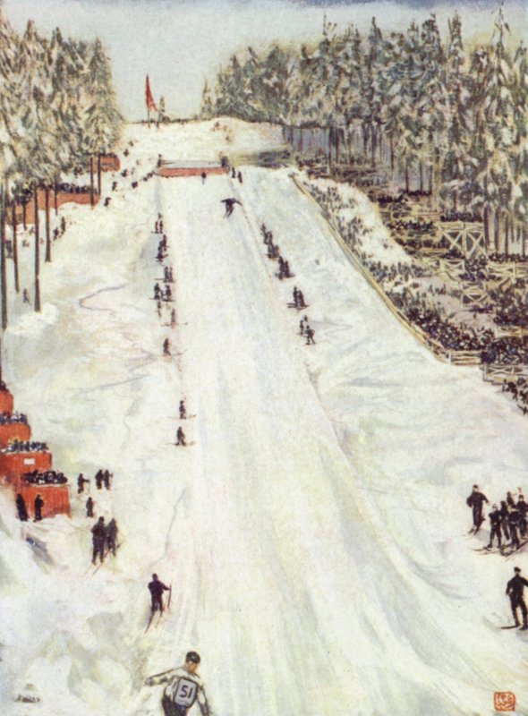 Norge: Skisport, den store Holmencollendagen utenfor Christiania av Nico Jungman