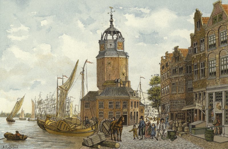Haringpakkerstoren Tower, Amsterdam, 1800-tallet av Nico Steffelaar